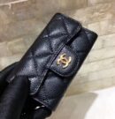 CHANEL荔枝牛皮cc金扣cf钥匙包 A80799