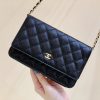 CHANEL WOC 19CM 牛皮发财包 A33814黑色/金扣