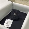 Chanel 2020新款 球纹牛皮拉链多层卡包 AP1650黑色/银扣