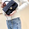 Chanel 经典之CF大mini带手腕版本 AS2431黑色