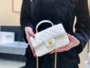 Chanel 经典之CF大mini带手腕版本 AS2431白色