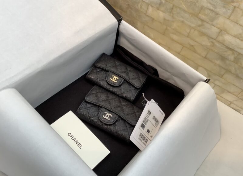 CHANEL CF 经典小卡包球纹卡包零钱包 AP0214黑色/银扣 - Image 2