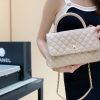 CHANEL 经典款之Coco handle 28CM A92993裸粉色/金扣