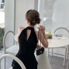 Chanel 2021早秋高级手工坊双金珠系列小方包 AP2290黑色
