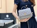 Chanel Haas牛皮纯原厂邮差包 A93749灰色