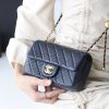 Chanel Flap Bag CF羊皮大Mini金球包 AS1787深蓝色