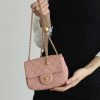 Chanel Flap Bag CF Mini羊皮方胖子金球包 AS1786粉色