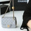 Chanel Flap Bag CF Mini羊皮方胖子金球包 AS1786灰色