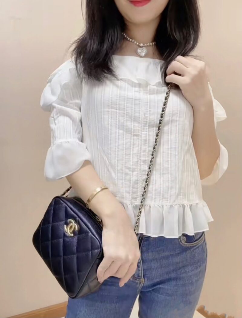 CHANEL 幻彩颗粒压花牛皮横款相机包 AS2856黑色 - Image 3