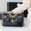CHANEL Flap 19bag 26CM黑色金扣 AS1160