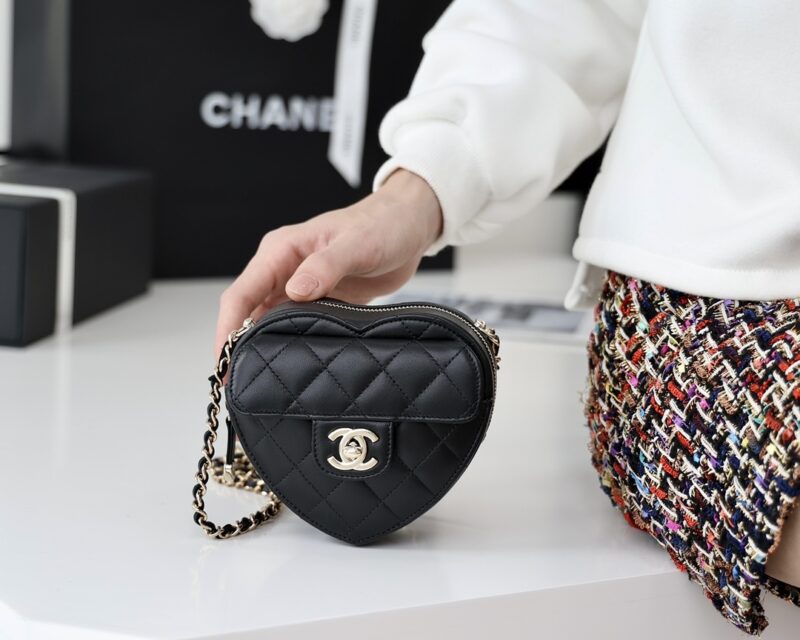 CHANEL 2022cc春夏爆款爱心包 AP2784黑色 - Image 2