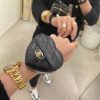 CHANEL香奈儿2022cc爱心手环零钱包 AP2786黑色