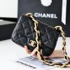 CHANEL 2022cc 春夏系列走秀款粗链腋下包 AS3214
