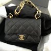 CHANEL 2022cc 春夏系列走秀款粗链腋下包 AS3214