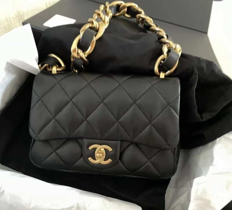 CHANEL 2022cc 春夏系列走秀款粗链腋下包 AS3214 - Image 2