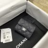 CHANEL 球纹牛皮卡包零钱包 A80798黑色/银扣