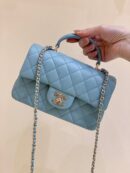 CHANEL CF 手腕大mini AS2431baby蓝