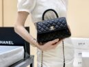 CHANEL coco handle 23CM 22P新版本 A92990黑色/香槟色五金