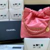 i1650680507_9848_0.jpg CHANEL 2022cc 春夏火爆22 bag 垃圾袋 AS3260珊瑚红/金logo