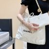 CHANEL 2022cc 春夏火爆22 bag 垃圾袋 AS3261白皮黑logo