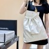 CHANEL 2022cc 春夏火爆22 bag 垃圾袋 AS3262白色金logo