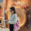 CHANEL 2022cc 春夏火爆22 bag 垃圾袋 AS3261粉皮金logo