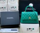 CHANEL coco handle 23CM 22P新版本 A92990草绿色/香槟色五金