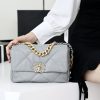 i1654581143_8222_0.jpg CHANEL Flap 19bag 26CM大象灰金扣 AS1160