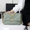 CHANEL Flap 19bag 26CM墨绿色金扣 AS1160