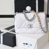 i1654586954_7199_0.jpg CHANEL Flap 19bag 30CM白色银扣 AS1161