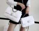 CHANEL Flap 19bag 30CM白色银扣 AS1161