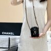 CHANEL 22A 高级手工坊系列金币小水桶包 AP2859黑色