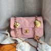 CHANEL CF限量版爱心吊坠链条包 AS3457粉色