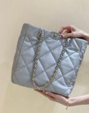CHANEL 19 bag tote购物包 AS3519灰色