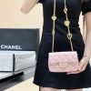 CHANEL CF限量版爱心吊坠链条包 AS3456粉色