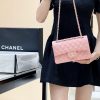 CHANEL CF23 Classic flap bag A01113荔枝皮粉色