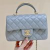 CHANEL 22b秋冬新款预告系列金属手柄cf mini handle AS2431灰色