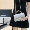CHANEL 22b秋冬新款预告系列金属手柄cf mini handle AS2431灰色