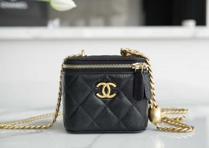 CHANEL 23P爱心调节扣小盒子 AP3203黑色