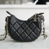 CHANEL 23p小号月亮/月牙包 AP3232黑色