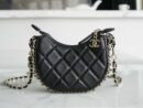 CHANEL 23p小号月亮/月牙包 AP3232黑色