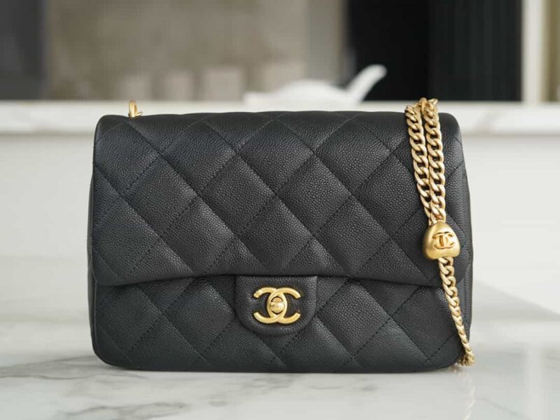 CHANEL 23P春夏新款 爱心调节扣大号 AS3921黑色
