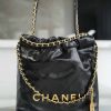 CHANEL 23s春夏新款22Mini bag AS3980黑色/金扣
