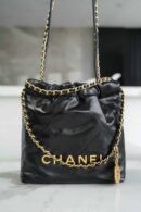 CHANEL 23s春夏新款22Mini bag AS3980黑色/金扣