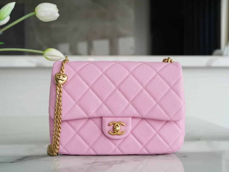 CHANEL 23P春夏新款 爱心调节扣大号 AS3921粉色