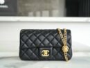 CHANEL 23S春夏新款 山茶花 CF Mini AS4041黑色