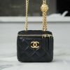 CHANEL 23s春夏新款 山茶花调节扣 小盒子 AP2292黑色