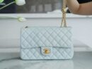 CHANEL 23S春夏新款 山茶花CF小号 AS4064淡蓝色