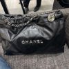 CHANEL 24C横版22手袋 AS4486黑色银扣