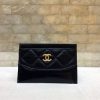 Chanel 新品 流浪包系列 胎牛皮卡包 钱夹 A84386黑色